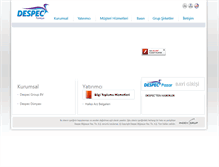 Tablet Screenshot of despec.com.tr